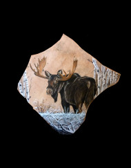Moose in the Aspens 36 H X 34 W   1800.00