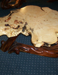Sold Coffee Table Buckeye with Juniper Base contact for ordering & pricing info